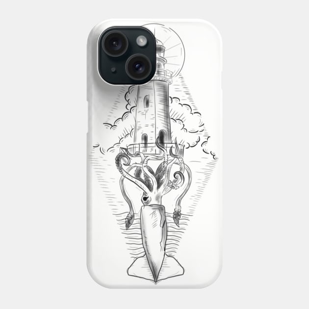 Lighthouse Phone Case by OktInk