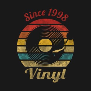 Since 1998 Vinyl Retro Vintage Music T-Shirt