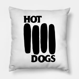 Black Flag Hot Dogs Pillow