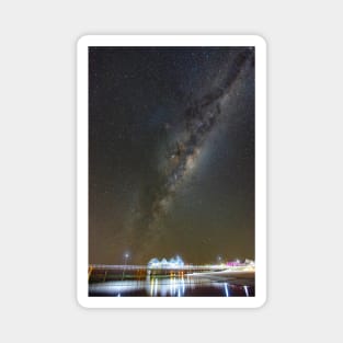 Milky Way over Busselton Jetty Magnet