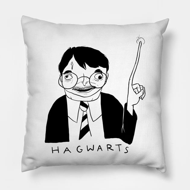 Hagwarts Pillow by Tyson Cole