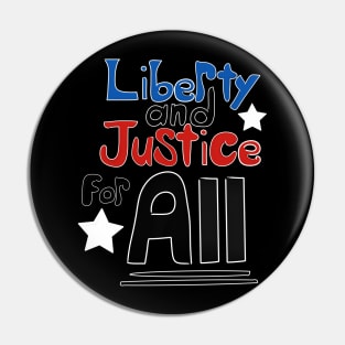 Liberty & Justice Pin