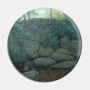 Woodland Rocks by Julian Alden Weir Pin