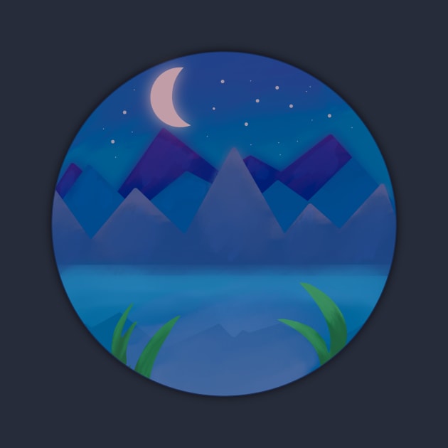 Night time Mountains by creationoverload