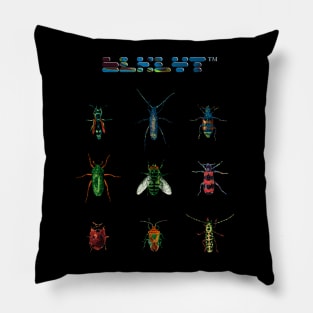 Byte-Sized Aberrations: A Cyberpunk Insect World Pillow