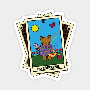 TAROT CARDS DECK | THE EMPRESS. | FORTUNE CAT Magnet