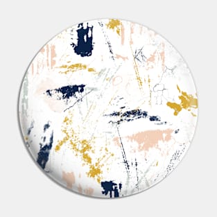 Blue Gold Pink Palette Splatter Pin