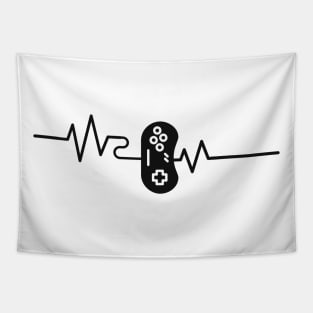 Gamer Heartbeat Controller Pulse Gaming Tapestry