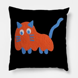 Boo ghost, Cat halloween Pillow