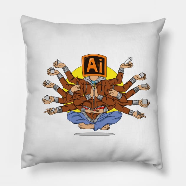 Adobe Illustrator - Antonio Iglesias Pillow by FrojasoDesign