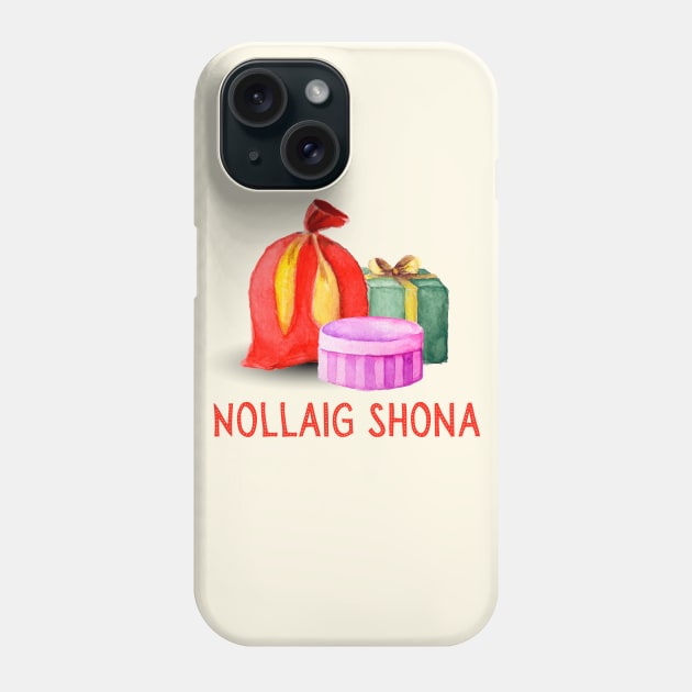 Nollaig Shona Irish Christmas Gift Ireland Lovers Phone Case by InnerMagic