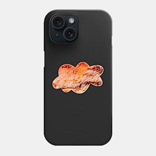 Cloud shape in muted  orange and cream Phone Case