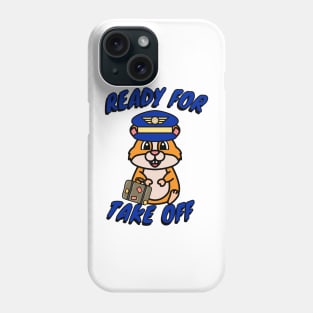 Pilot hamster is ready for take off Phone Case