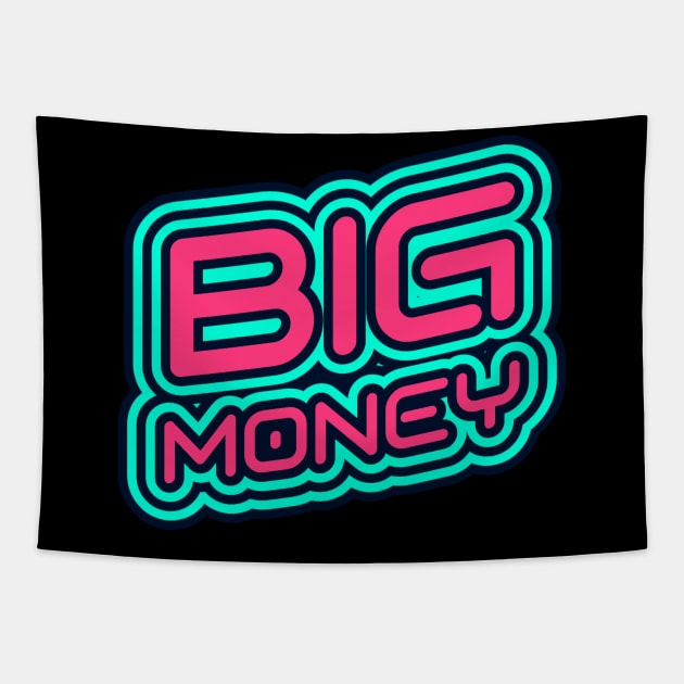 Big Money Boss Hustler Money Maker Tapestry by Tip Top Tee's