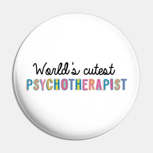 Psychotherapist Gifts | World's cutest Psychotherapist Pin