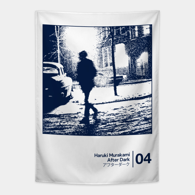 Haruki Murakami Minimalist Style Graphic Artwork Haruki Murakami Tapestry TeePublic