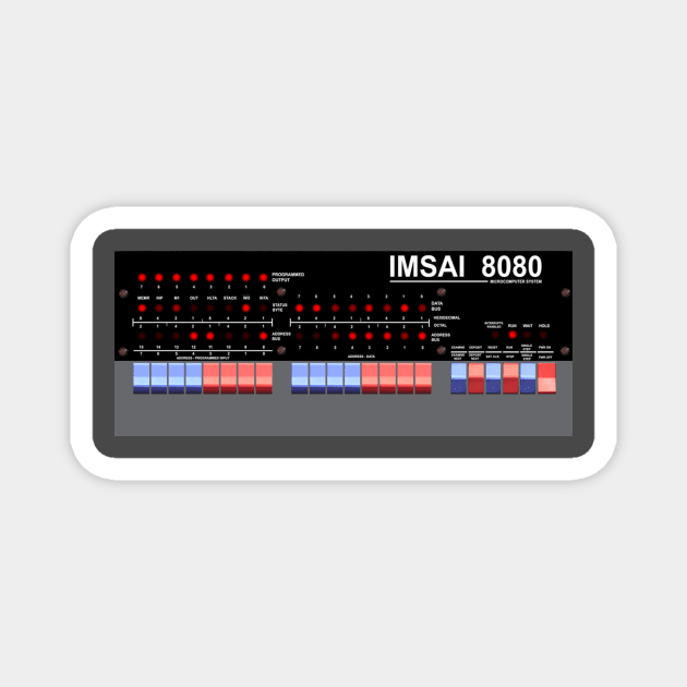 IMSAI 8080 T-Shirt! Magnet by The Basement Podcast