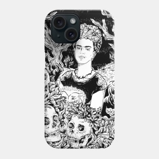 Frida (white) Phone Case