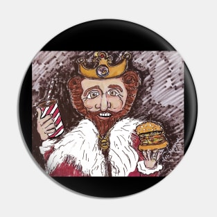 Burger King The King Mascot and a Whopper Meal Pin