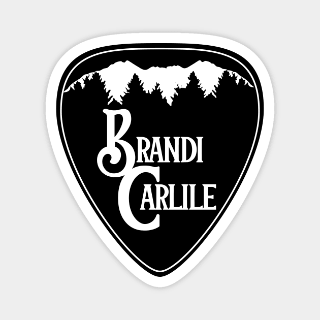 Brandi Carlile Guitar Pick Black Magnet by capesandrollerskates 
