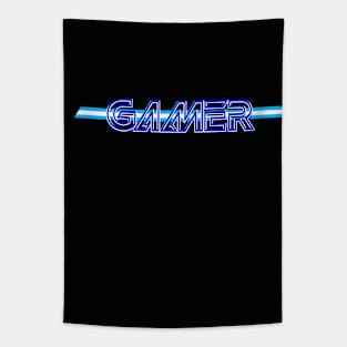 Gamer  blue Tapestry