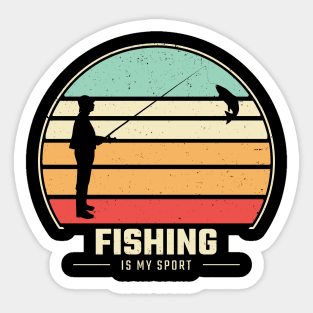 Funny Fishing Stickers for Sale