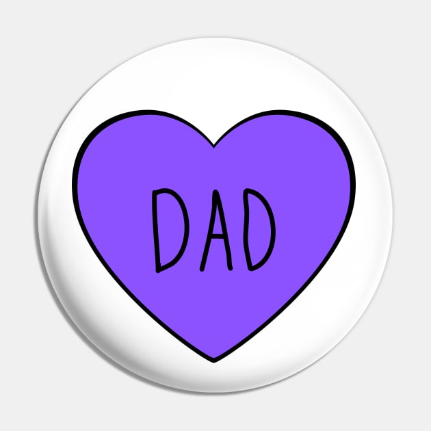 I Love Dad. Simple Dad Heart Design for Fathers Day. Pin by That Cheeky Tee