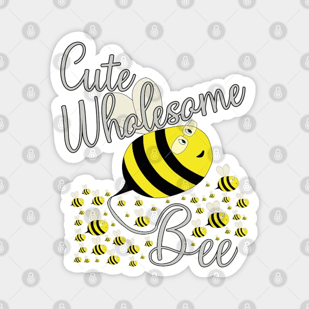 Cute Wholesome Bee Magnet by DiegoCarvalho