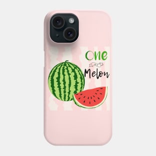 One In A Melon - Watermelon Quote Phone Case