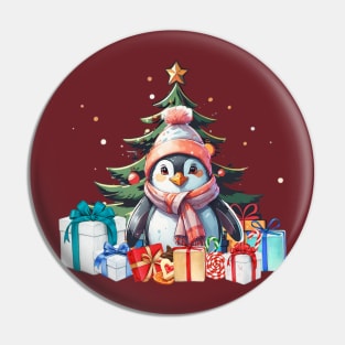 Christmas Penguin Pin