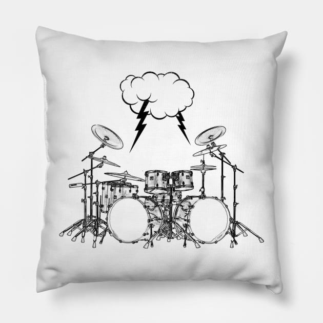 Drums Pillow by ElectricMint