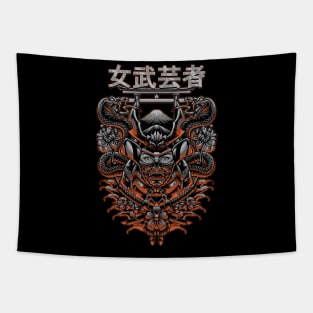 female samurai warrior Tapestry