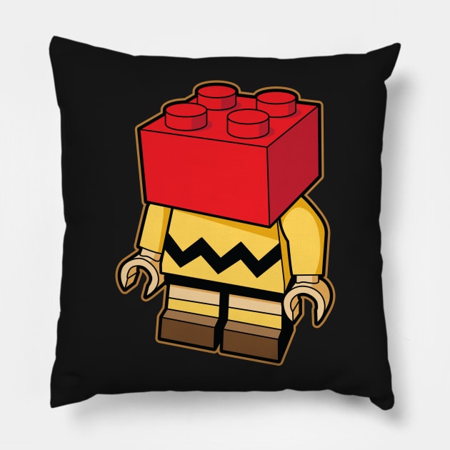 Little Blockhead Pillow by Brinkerhoff