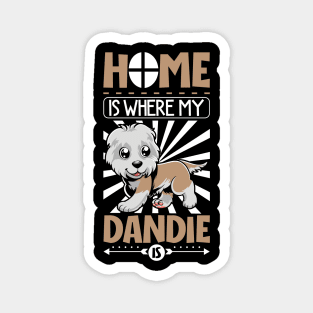 Home is with my Dandie Dinmont Terrier Magnet