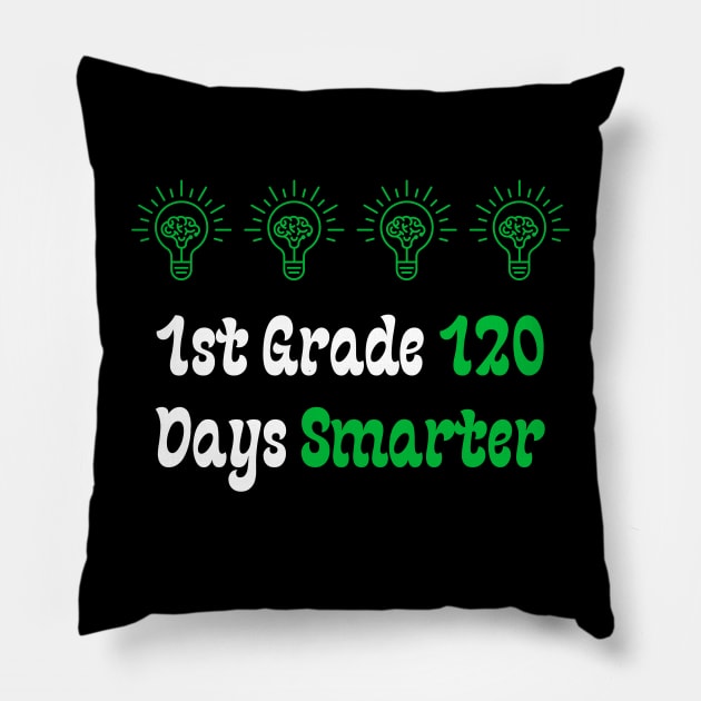 1st Grade 120 Days Smarter Pillow by Teeport