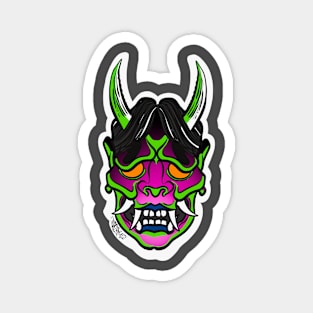 Oni demon pink fade Magnet