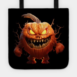Monster  Halloween Pumpkin Tote