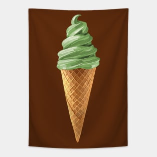 Pistachio Soft Serve Ice Cream Swirl Tapestry