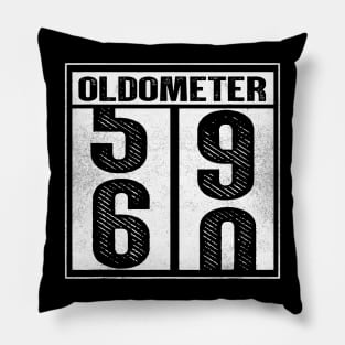 60th Birthday Oldometer 59 60 Pillow