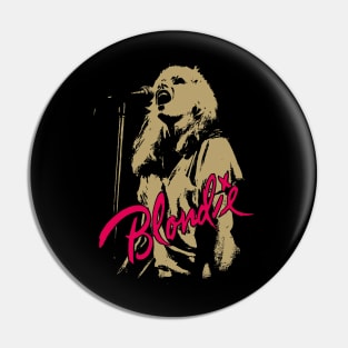 Gift Retro Blondie Music Tribute Design Pin