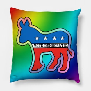 VOTE DEMOCRATIC - DEMOCRAT DONKEY MASCOT EQUALITY LGBT Pillow