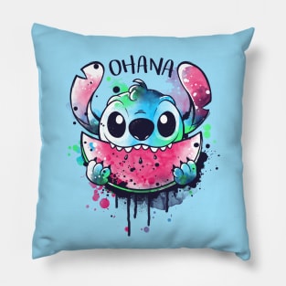 Ohana watercolormelon Pillow