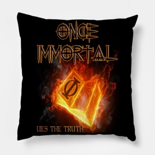 ONCE IMMORTAL Lies the Truth Cover 1 Pillow