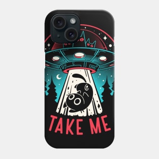 Kitty Alien Encounter - UFO Cat Phone Case