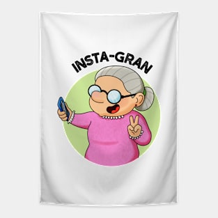 Instagran Cute Social Media Grandma Pun Tapestry