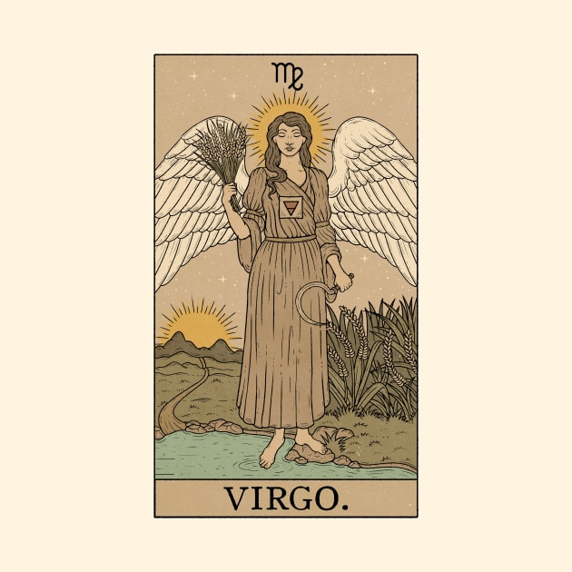 Virgo Tarot Card by thiagocorrea