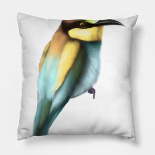 Cute Bee-Eater Drawing Pillow