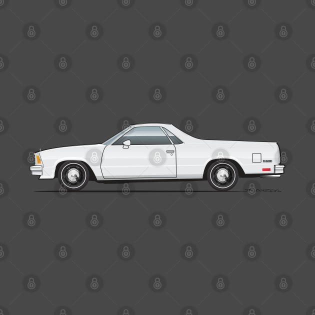 white el camino by ArtOnWheels