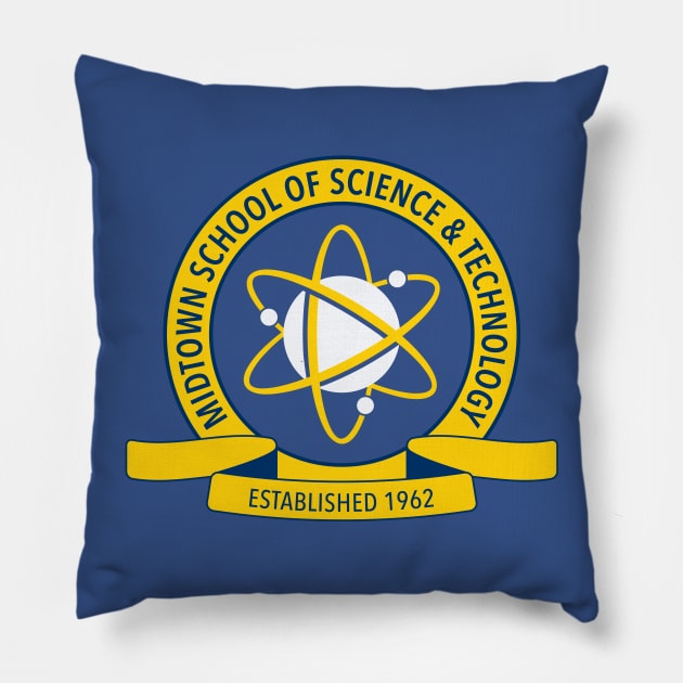 Midtown School of Science and Technology Logo Pillow by Vicener