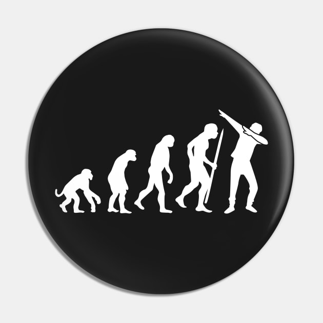 Evolution Dab / Dabbing (white) Pin by LaundryFactory